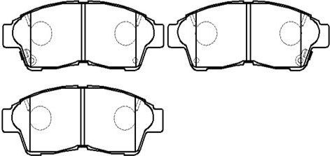 Тормозные колодки HSB передние для Toyota RAV4 I (XA10) 1997-2000. Артикул HP5001