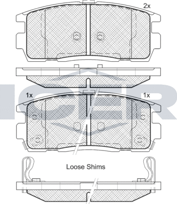 Тормозные колодки Icer. Артикул 181799