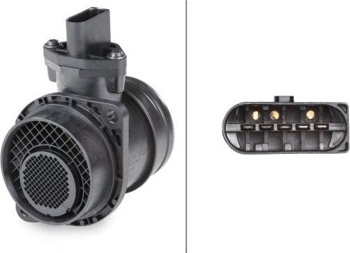 Датчик массового расхода воздуха (ДМРВ) Hella для Volkswagen Fox I 2005-2009. Артикул 8ET 009 149-361