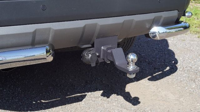 Фаркоп ТСС оцинкованный под американский квадрат для Toyota Land Cruiser Prado 250 2023-2026 нерж. шар. Артикул TCU00423N