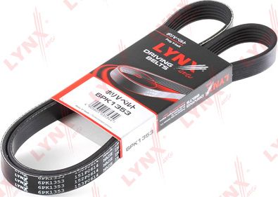 Приводной ремень поликлиновой LYNXauto для Dodge Stratus I 1995-2000. Артикул 6PK1353