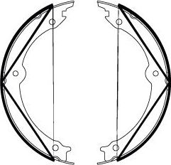 Тормозные колодки (стояночная тормозная система) TRW. Артикул GS8816