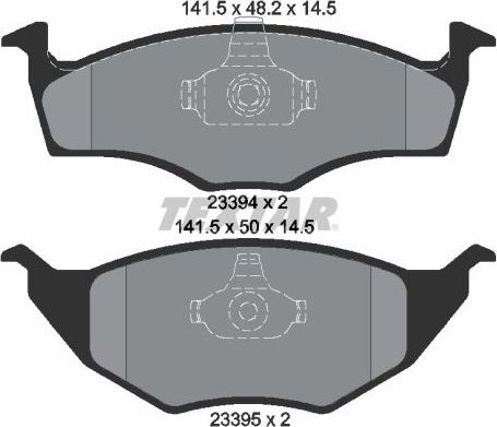 Тормозные колодки Textar передние для Volkswagen Lupo 1999-2005. Артикул 2339402