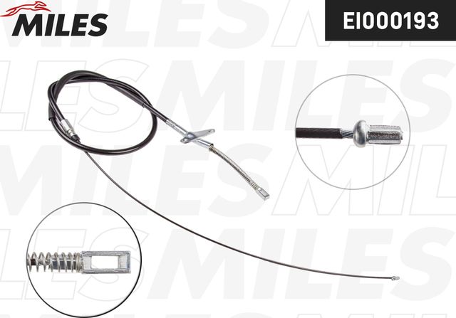 Трос ручника (тросик ручного тормоза) Miles задний левый для Mercedes-Benz T1 1977-1996. Артикул EI000193