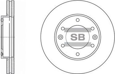 Тормозной диск Sangsin Hi-Q. Артикул SD1031