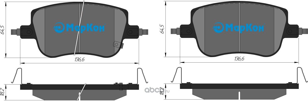 Колодки тормозные дисковые к-т HAVAL JOLION 1.5 4WD (Markon). Артикул 508702184