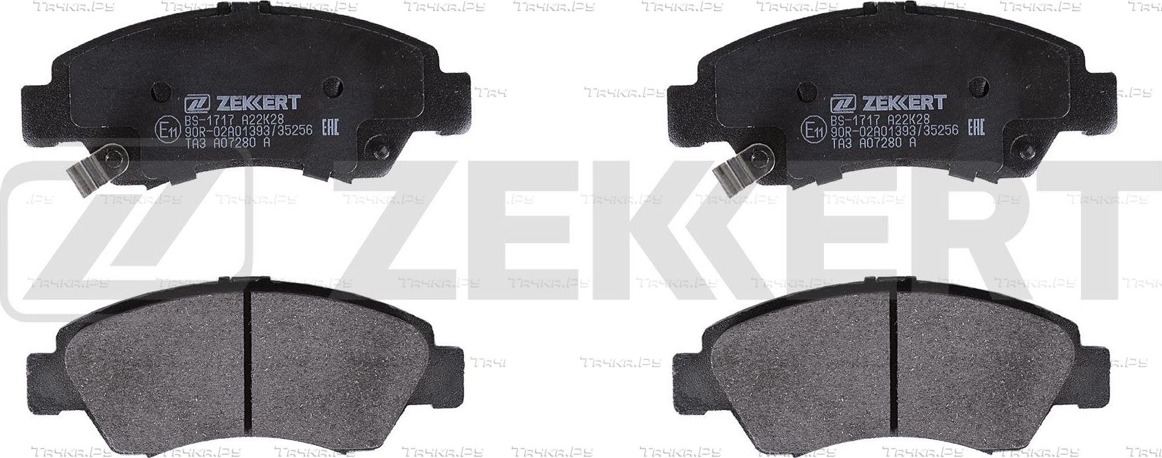 Тормозные колодки Zekkert передние для Honda Capa 1998-2002. Артикул BS-1717