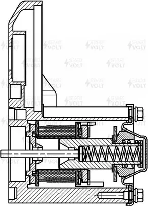 Втягивающее реле стартера StartVOLT для Toyota Land Cruiser Prado 120 2002-2010. Артикул VSR 1916