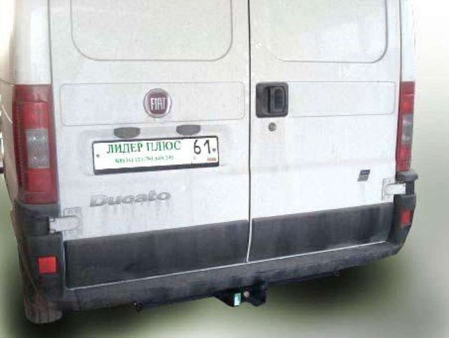 Фаркоп Лидер-Плюс для Fiat Ducato 244 (СЕВЕРСТАЛЬ) 2007-2011. Фланцевое крепление. Артикул F202-FC