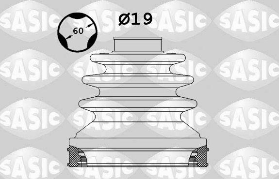 Пыльник ШРУСа внутренний Sasic передний для MINI Cabrio I (R52) 2004-2008. Артикул 1904032