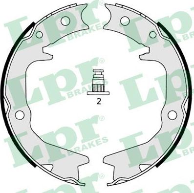 Тормозные колодки (стояночная тормозная система) LPR задние для Mitsubishi Pajero Pinin 1999-2007. Артикул 08920