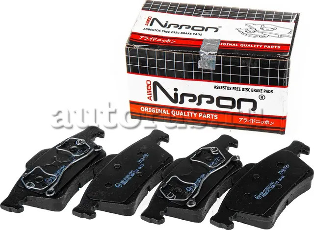 Колодки тормозные FORD Focus 2 MAZDA 3 VOLVO OPEL Vectra C задние (4шт.) ALLIED (Allied Nippon). Артикул ADB01153