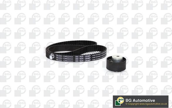 Ремень ГРМ с роликами (комплект) BGA. Артикул TB2203K