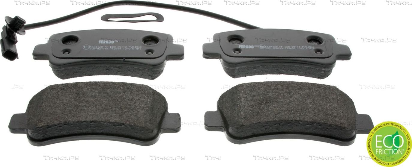 Тормозные колодки Ferodo Premier Eco Friction. Артикул FVR4348