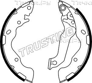 Тормозные колодки Trusting задние для Kia Cerato I 2004-2009. Артикул 049.168