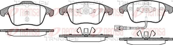 Тормозные колодки Remsa передние для SEAT Alhambra II 2010-2026. Артикул 1219.21