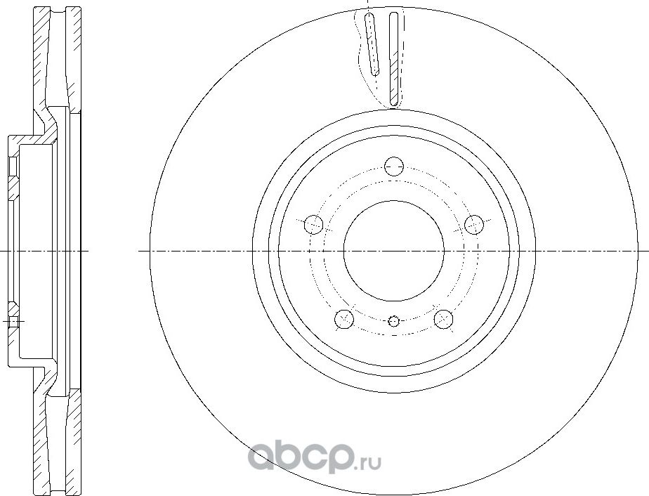 Диск тормозной (G-Brake). Артикул GR20815