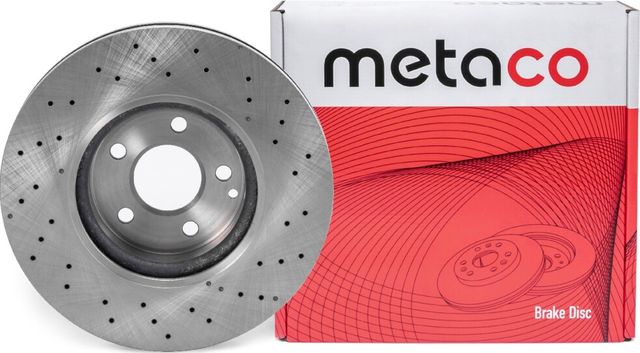 Диск тормозной передний вентилируемый (Metaco). Артикул 3050187