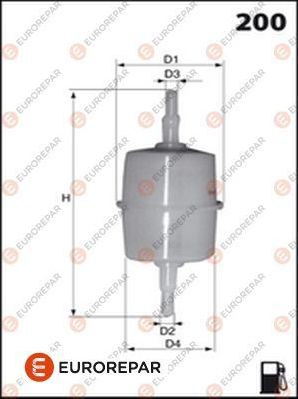 Топливный фильтр Eurorepar (полимерный материал). Артикул E145057