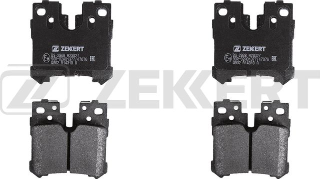 Тормозные колодки Zekkert задние для Lexus LS IV 2006-2017. Артикул BS-2968