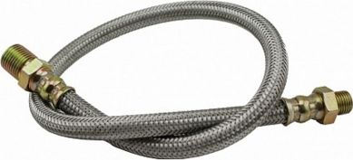 Тормозной шланг redBTR армированный в металлической оплетке (650 мм) для УАЗ Патриот 2014-2026. Артикул 611650