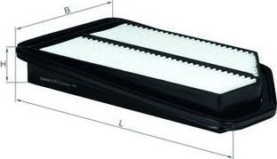 Воздушный фильтр Mahle. Артикул LX 2617