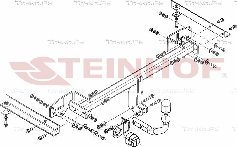 Фаркоп Steinhof для Chevrolet Tracker II 2013-2015. Артикул O-165