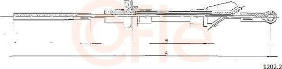 Трос сцепления Cofle. Артикул 1202.2