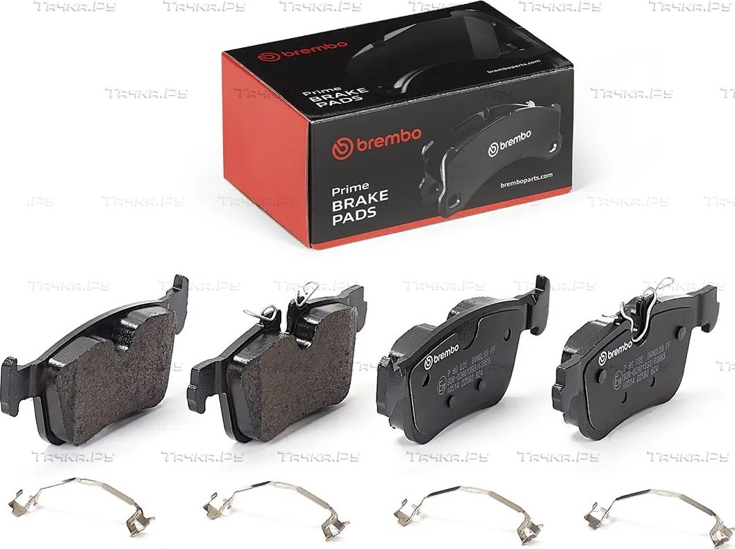 Тормозные колодки Brembo PRIME LINE задние для Volvo XC60 II 2017-2026. Артикул P 86 035