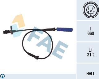 Датчик ABS FAE. Артикул 78045