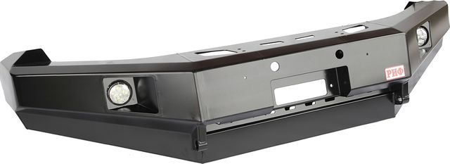 Бампер силовой РИФ передний с доп. фарами без защитной дуги для Volkswagen Amarok 2010-2026. Артикул RIFAMR-10356