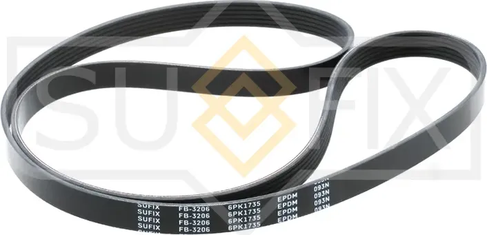 Ремень поликлиновый 6PK1735 (Sufix). Артикул FB-3206
