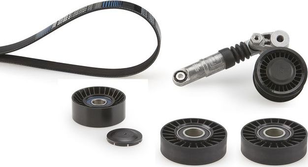 Приводной ремень поликлиновой с роликами (комплект) Gates Micro-V® UNIQUE FIT. Артикул K046PK2580XS