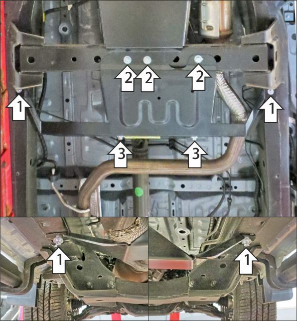 Защита Мотодор для раздаточной коробки Jac T9 2024-2026. Артикул 78318