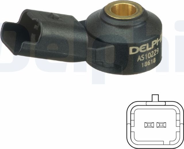 Датчик детонации Delphi для Peugeot 5008 I 2009-2017. Артикул AS10229