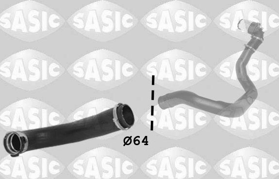 Патрубок интеркулера Sasic. Артикул 3334055