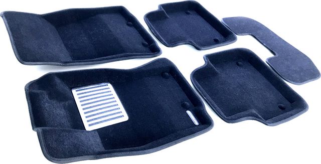 Коврики текстильные Euromat 3D Lux для салона Jaguar XJ 2014-2026 ЧЕРНЫЕ. Артикул EM3D-002754