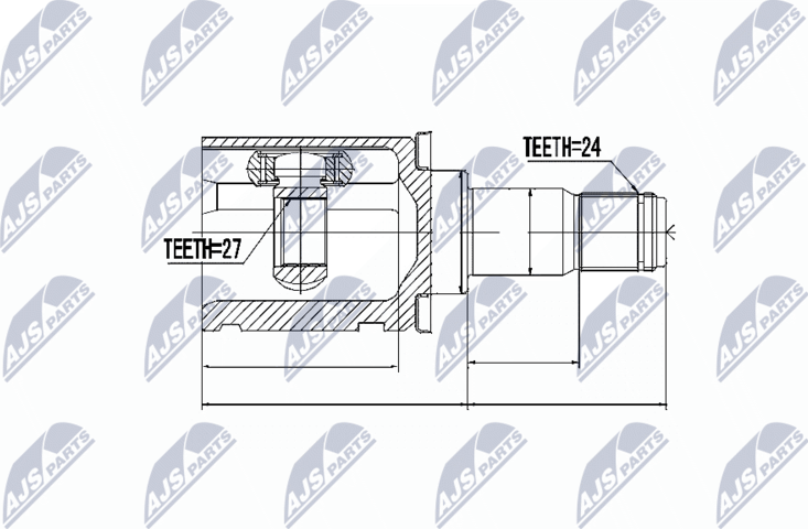 Шрус внутренний (граната) NTY. Артикул NPW-TY-037