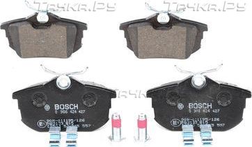 Тормозные колодки Bosch (Low-Metallic) задние для Smart Forfour I (W454) 2004-2006. Артикул 0 986 424 427