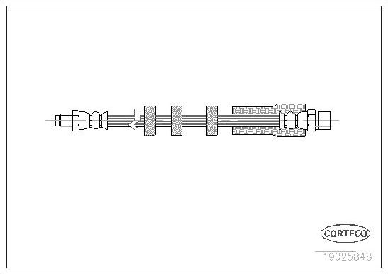 Тормозной шланг Corteco задний для Volvo S80 I 1998-2006. Артикул 19025848
