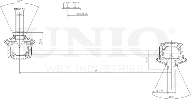 Тяга/стойка стабилизатора (Unio). Артикул SSP-50099