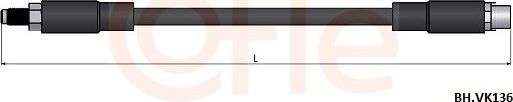 Тормозной шланг Cofle. Артикул 92.BH.VK136