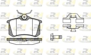 Тормозные колодки RoadHouse задние для Citroen C3 II 2009-2016. Артикул 2263.03