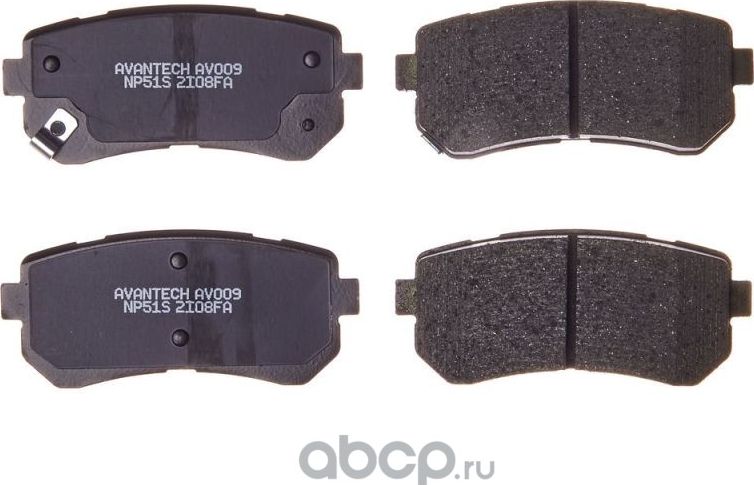 Колодки торм. диск. задн. (Avantech). Артикул AV009