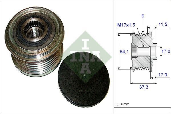 Муфта генератора обгонная Ina. Артикул 535 0149 10