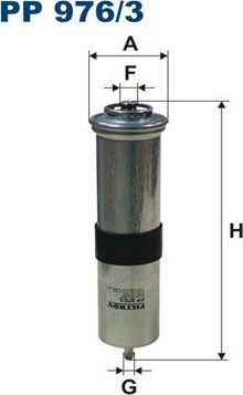 Топливный фильтр Filtron. Артикул PP 976/3