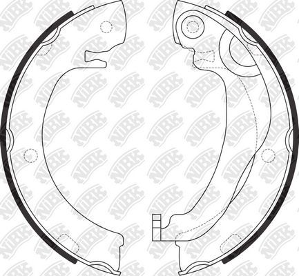 Тормозные колодки (стояночная тормозная система) NiBK. Артикул FN2405