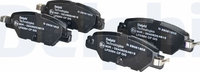 Тормозные колодки Delphi (Low-Metallic). Артикул LP3394