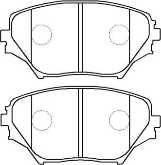 Тормозные колодки HSB передние для Toyota RAV4 II (XA20) 2000-2005. Артикул HP5035