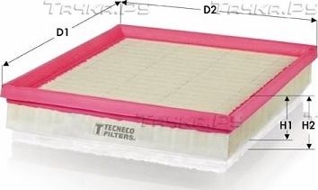 Воздушный фильтр  Tecneco Filters для Citroen C3 III 2018-2026. Артикул AR1646PMS